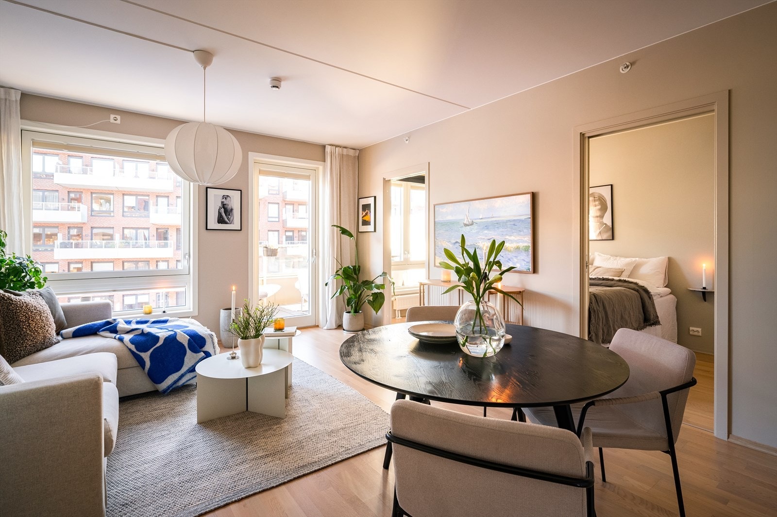 Her på Valle Hovin bor du i moderne omgivelser, i et nyere bygg fra 2019 uten store vedlikeholdsbehov de kommende årene. Galleribilde