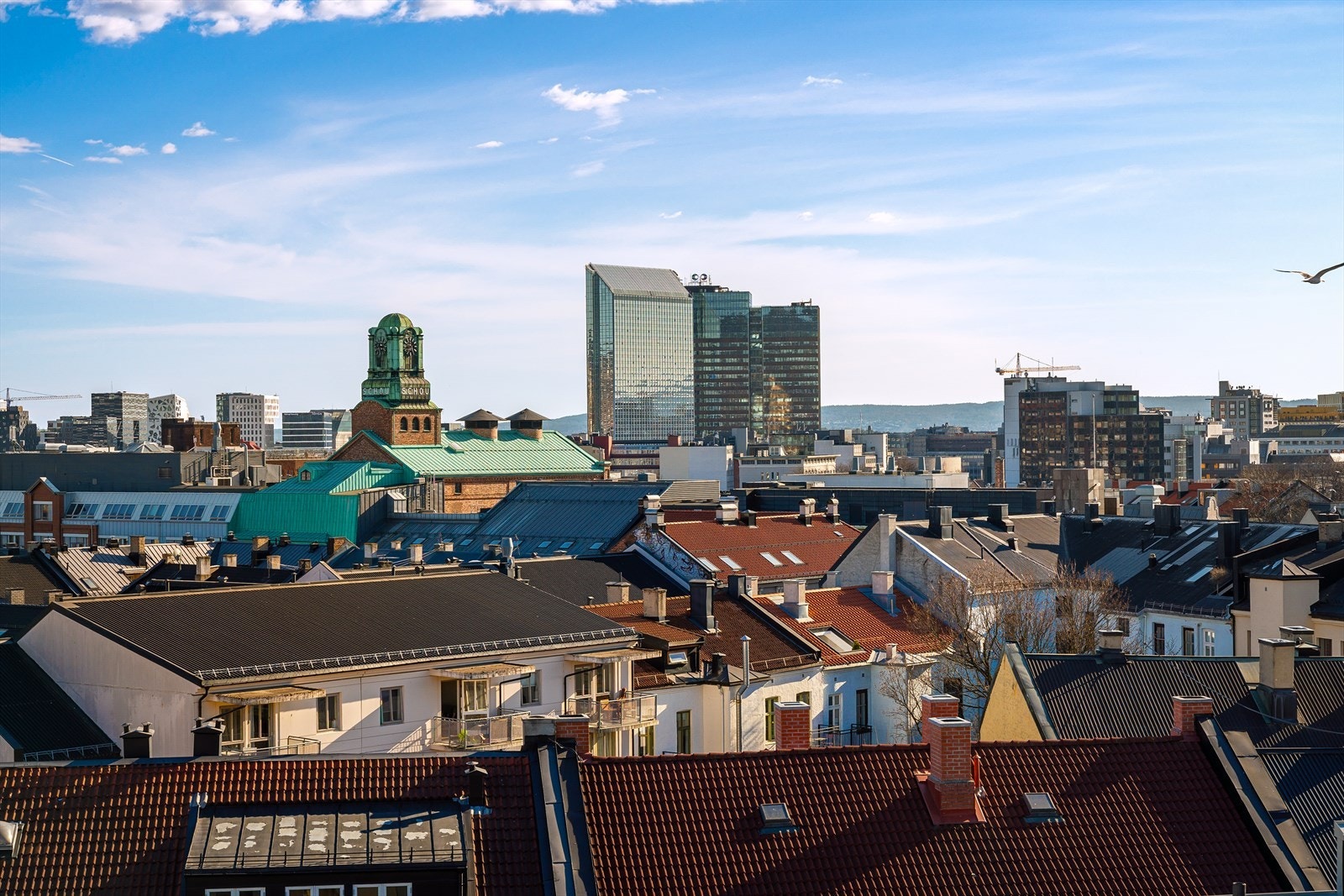 Her er det flott utsikt over byen. Galleribilde
