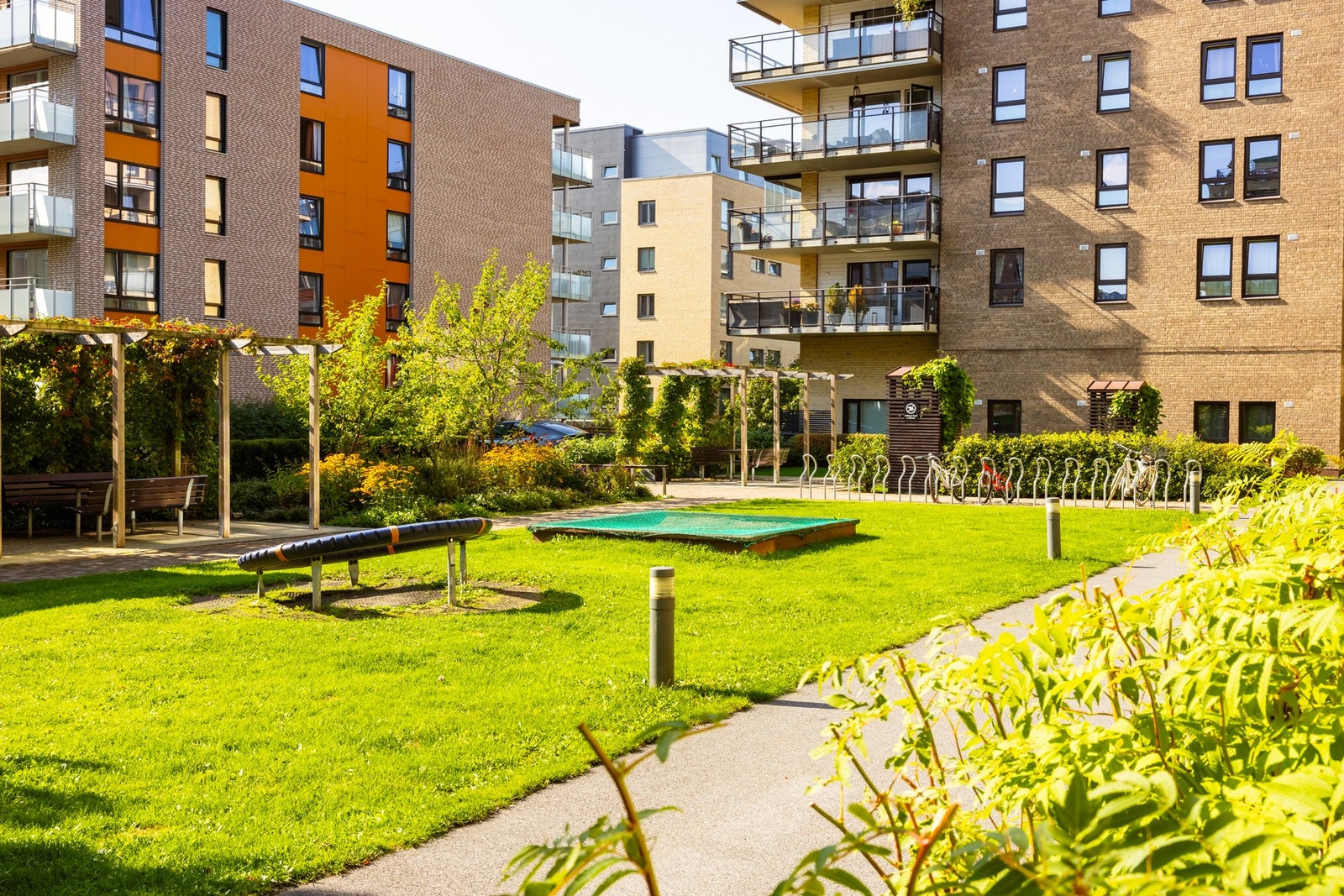 Sameiet har en av de flotteste bakgårdene på Løren. Galleribilde