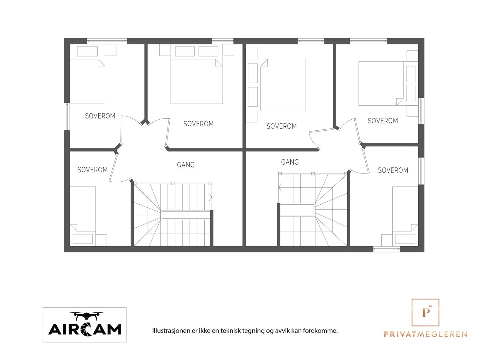 Plantegning 2 etasje. Galleribilde