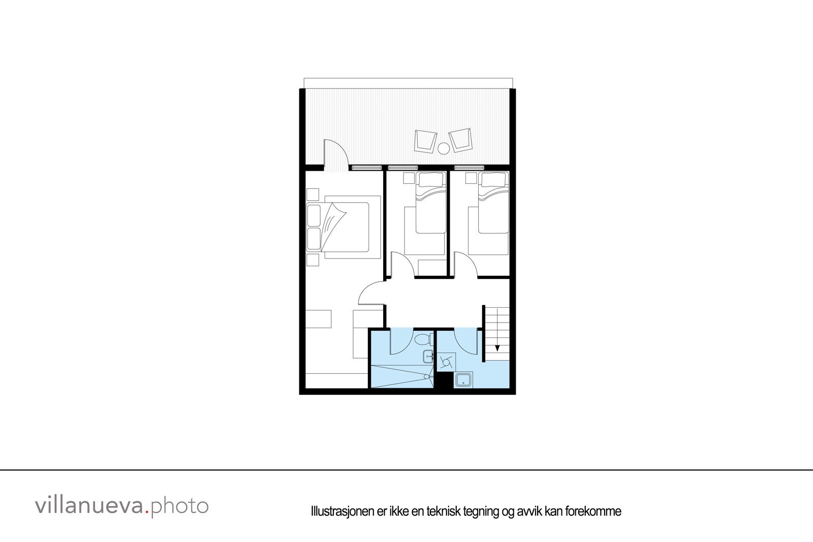 Plantegning 5. underetasje. Ikke målbar. Galleribilde