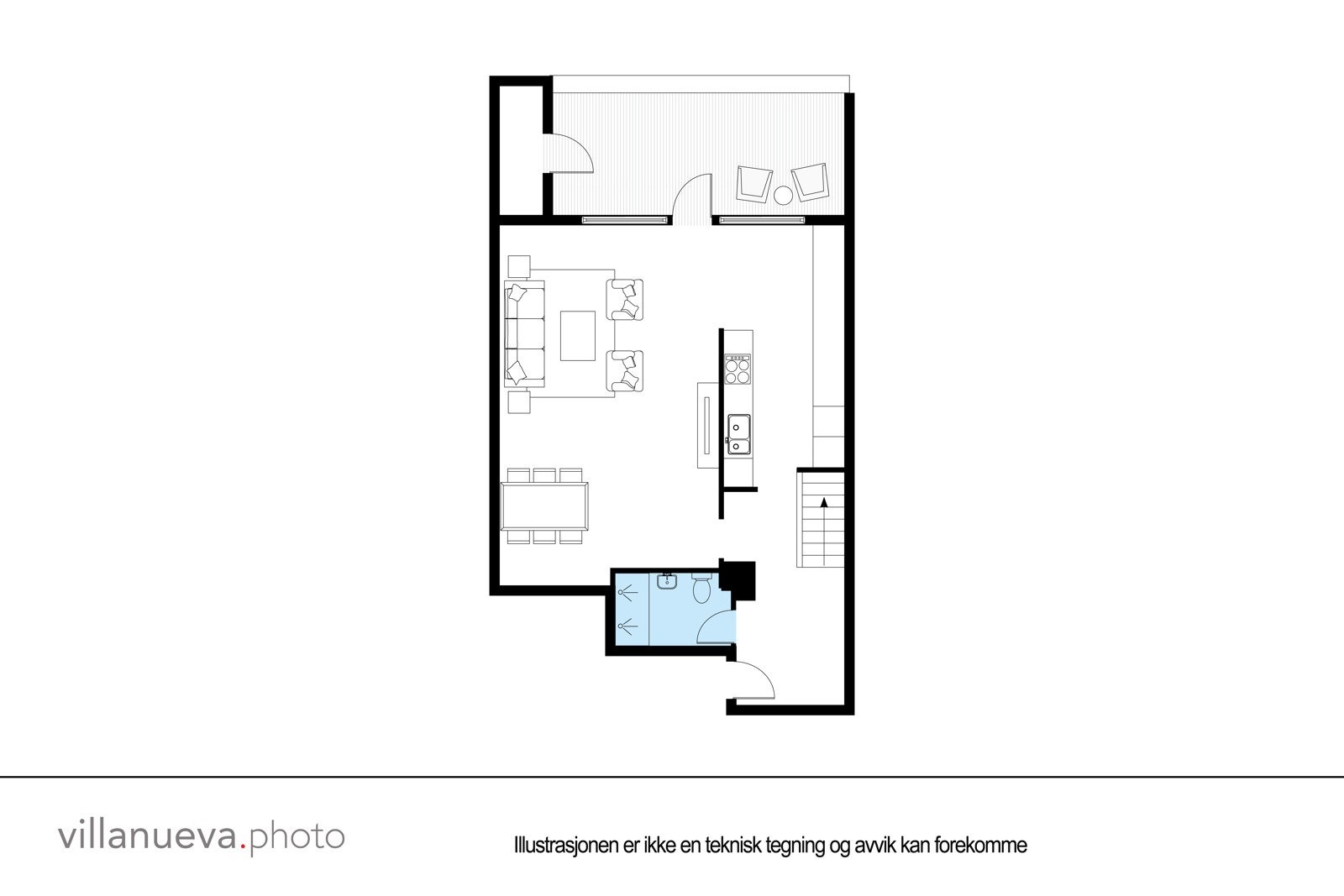 Plantegning 4. underetasje. Ikke målbar. Galleribilde