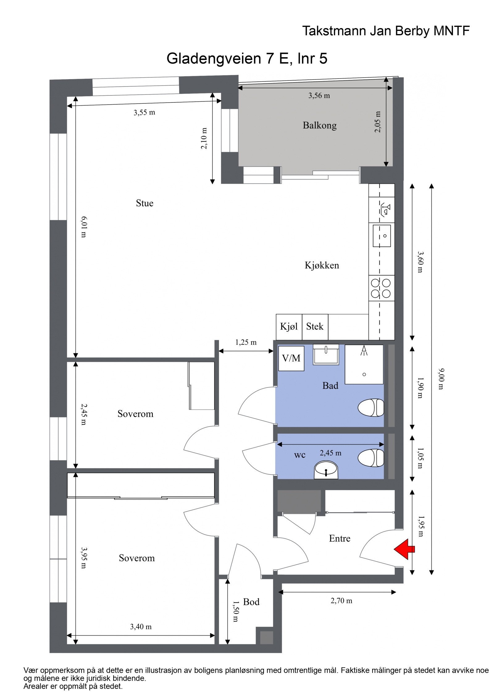 Plantegning Galleribilde