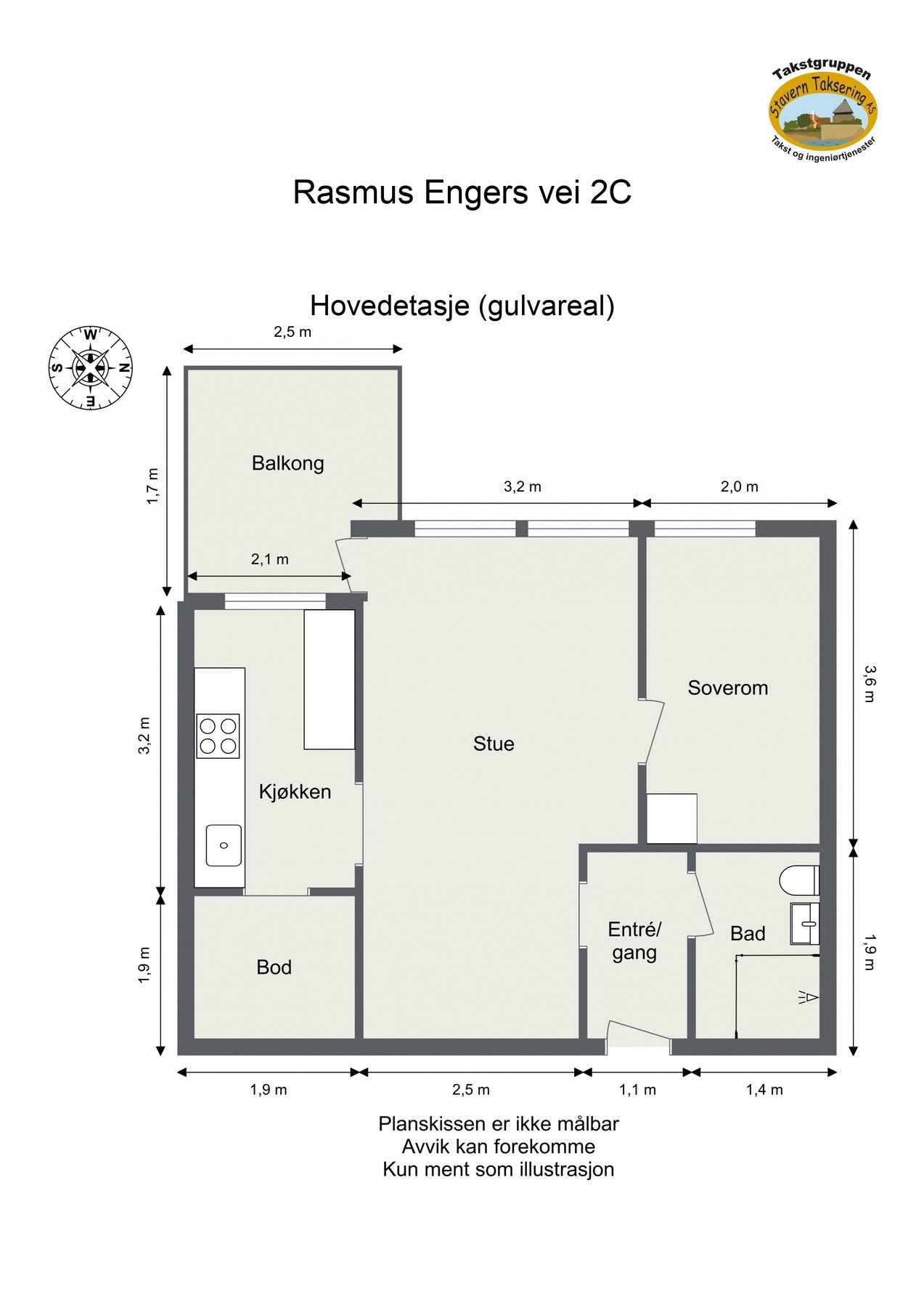 Plantegning Galleribilde