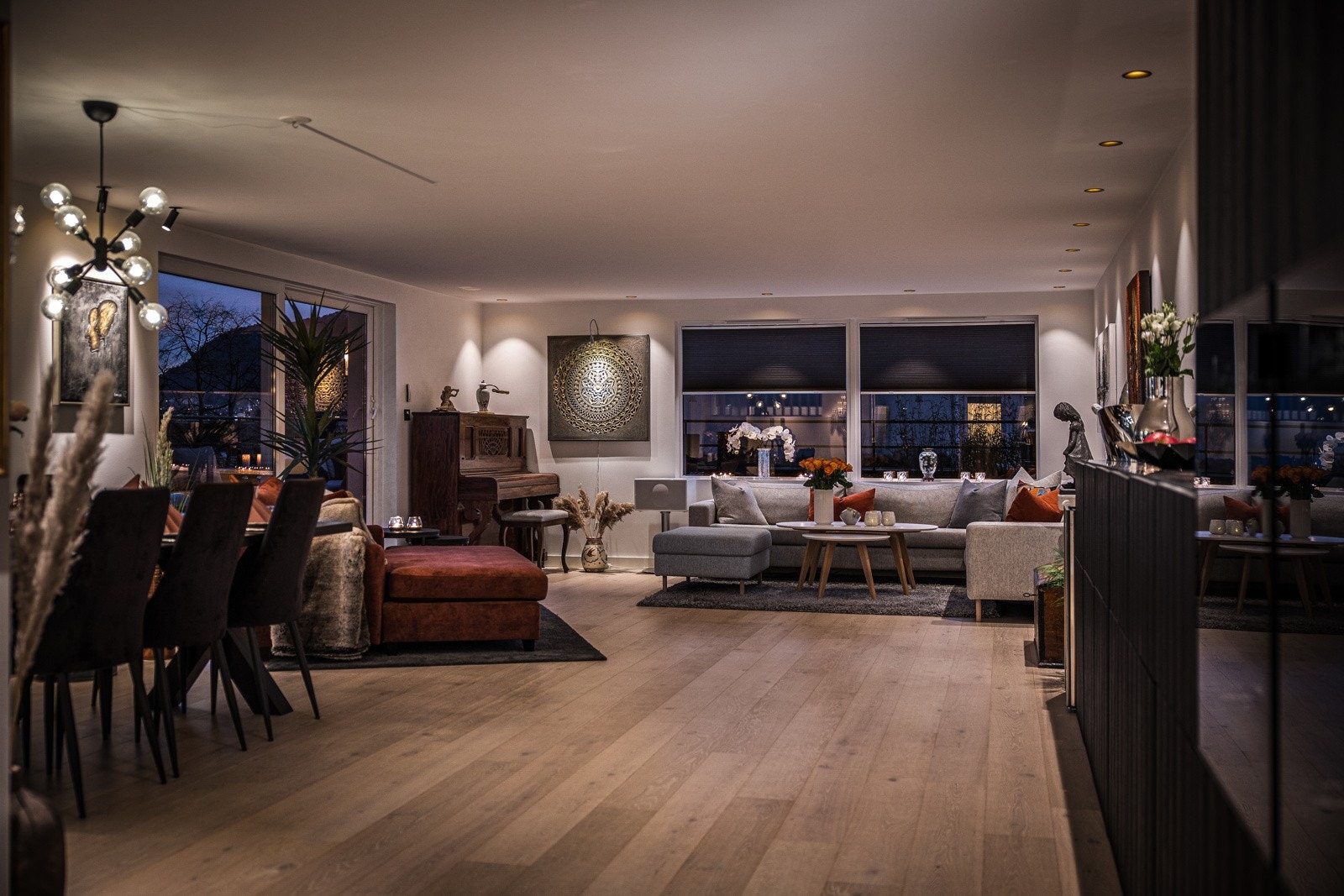 - De fleste rommene i leiligheten har downlights i himling - Galleribilde