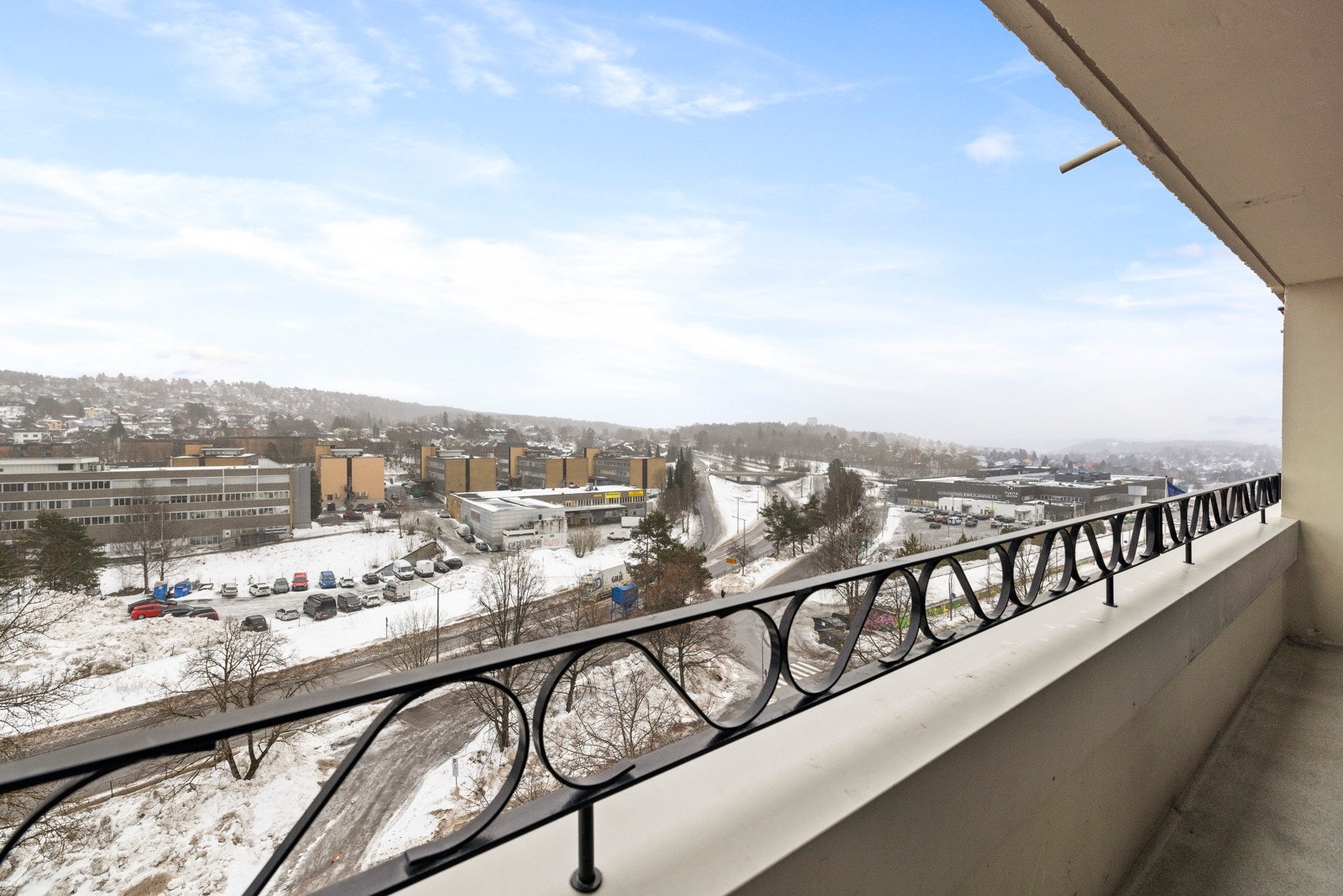 Fra balkongen har man panoramautsikt Galleribilde