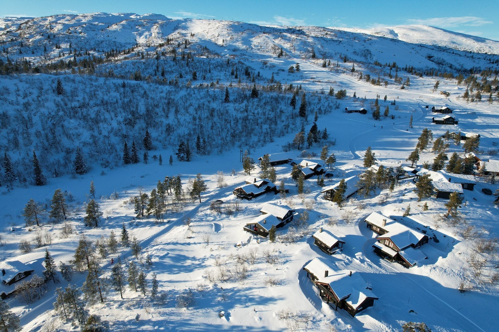 Kort vei til skiløyper og skisenteret. Galleribilde