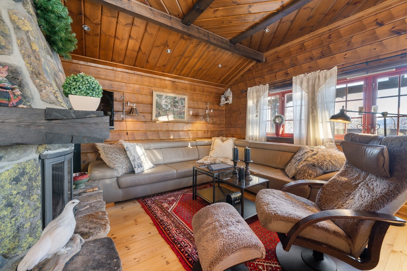 Sofakroken i stuen. Galleribilde