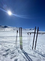 Milevis med velpreparerte skiløyper Galleribilde
