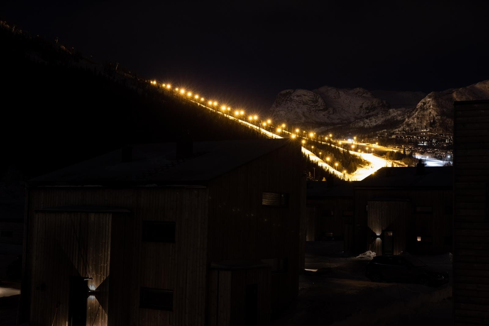 Alpinanlegget kveldstid Galleribilde