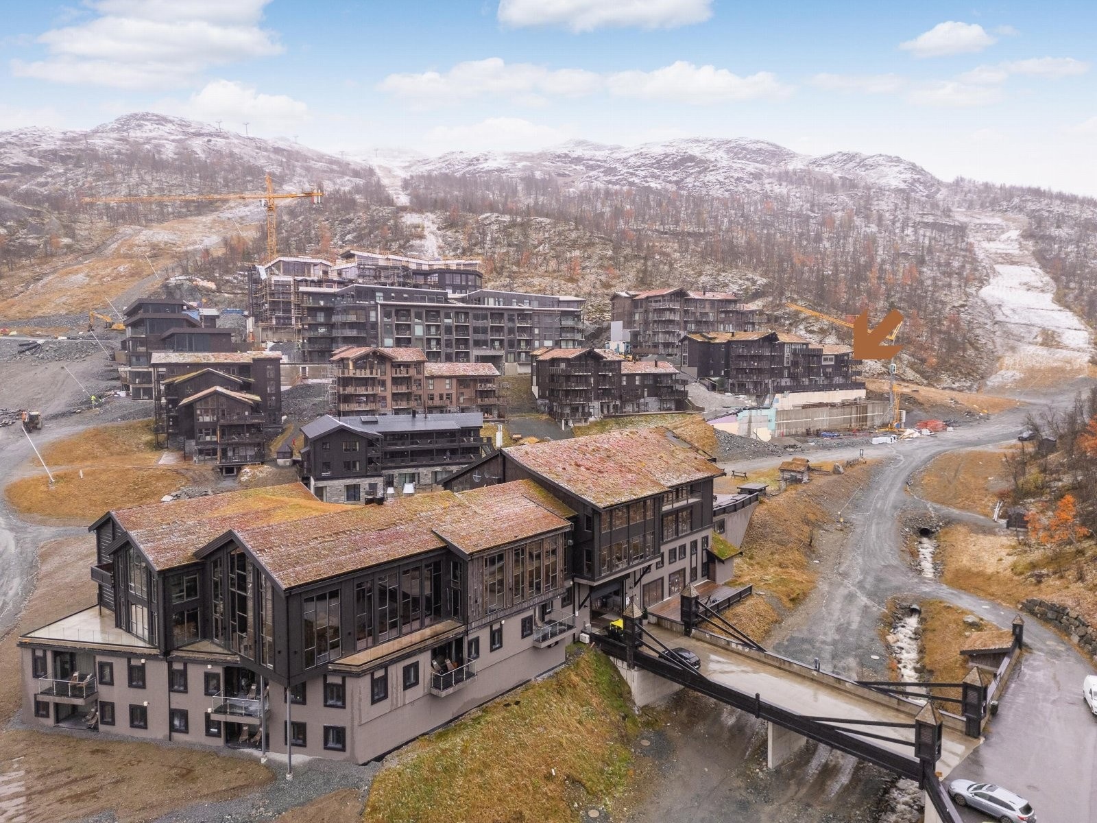 Flott beliggende med slalåmbakken rett utenfor Galleribilde