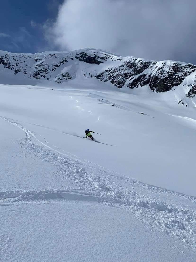 Deilig med en dag med løssnø-kjøring Galleribilde
