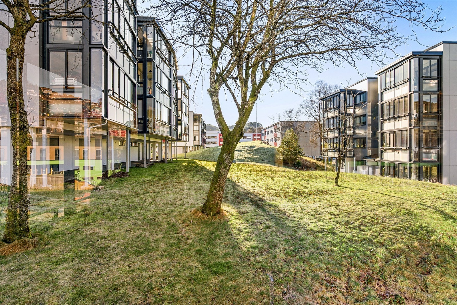 - Borettslaget er svært koselig og pent opparbeidet med blant annet diverse beplantninger, plenarealer, lekeplasser, grillplass og biloppstillingsplasser - Galleribilde