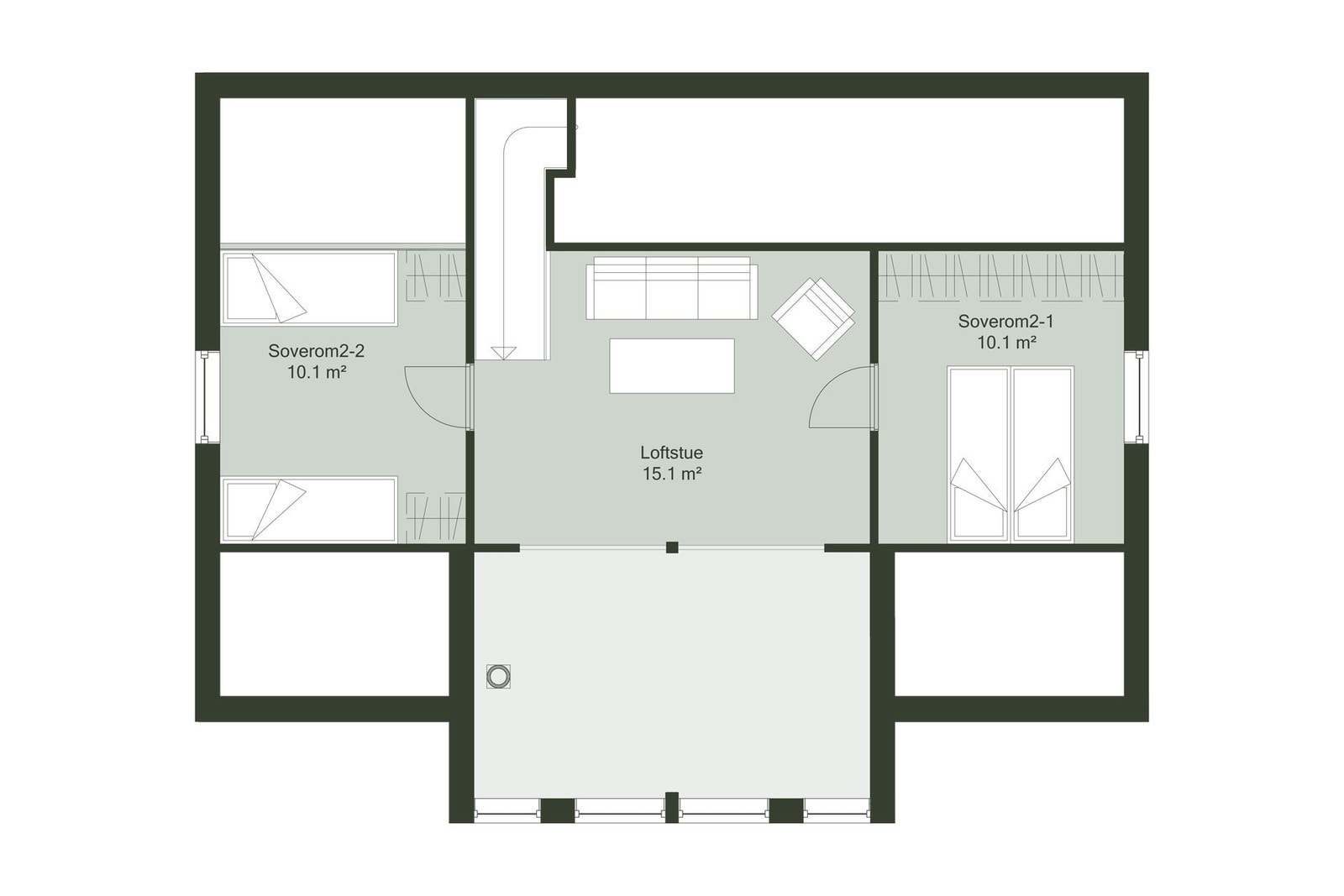 Plan loft Solheim 93 Galleribilde
