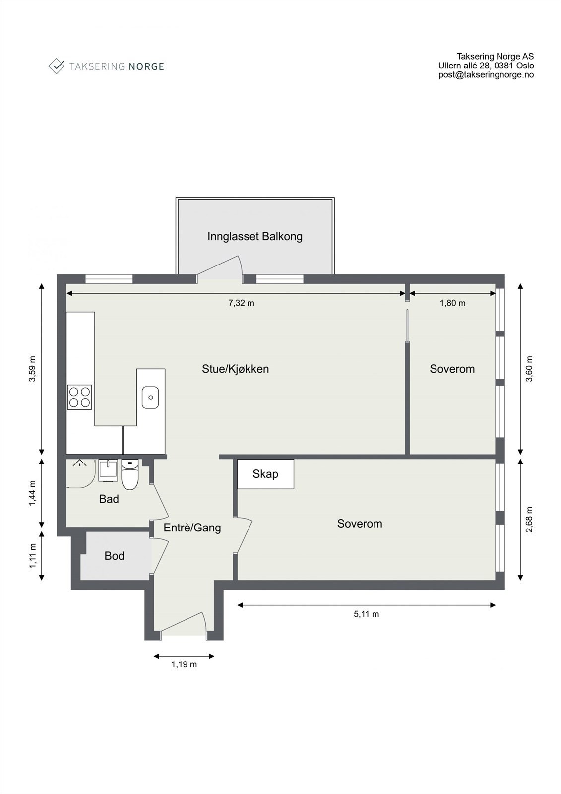 Planskisse. Galleribilde