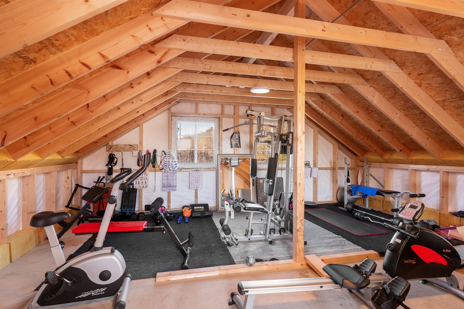 God lagringsplass på loft over garasjen Galleribilde