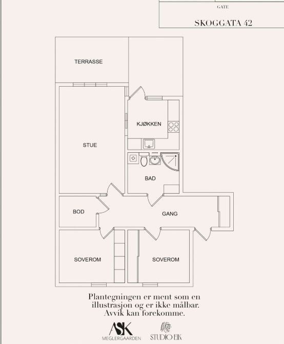 Planskisse Galleribilde
