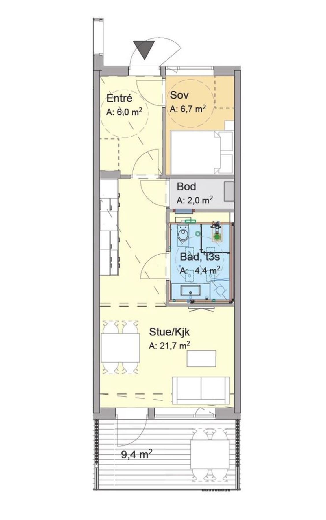 Planskisse Galleribilde