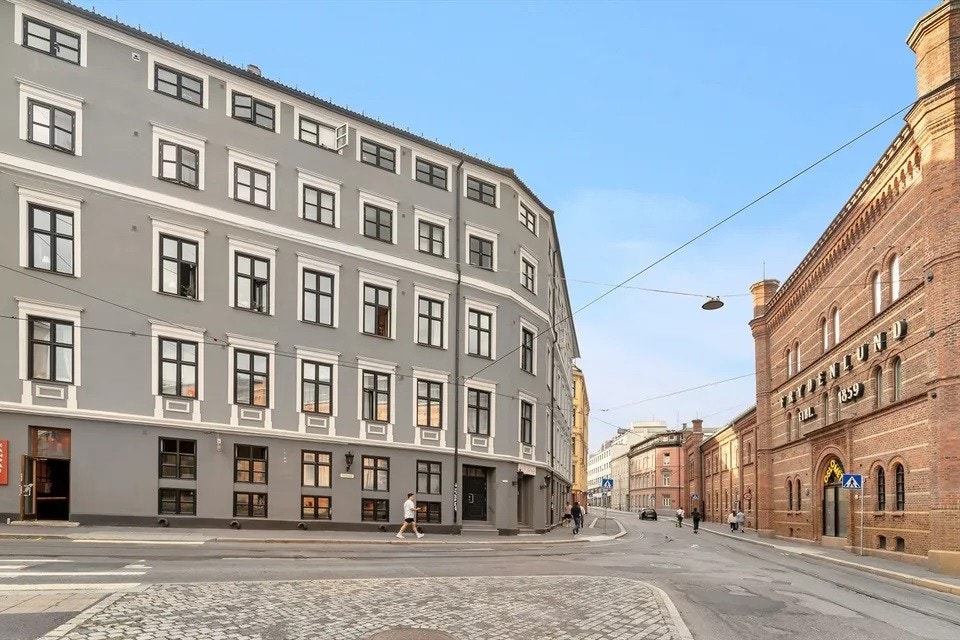 Fasade - Leiligheten ligger i byggets 3. etasje. Galleribilde