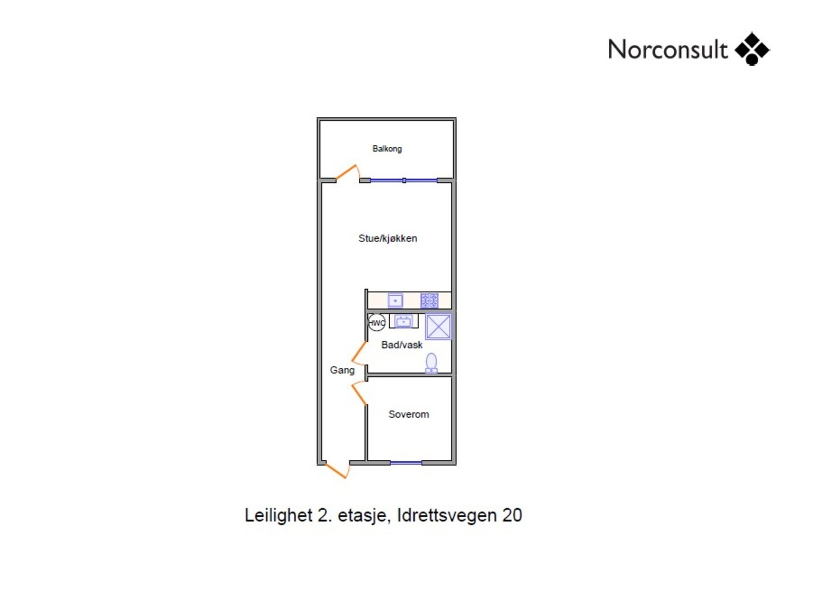 Planskisse 2. etasje Galleribilde