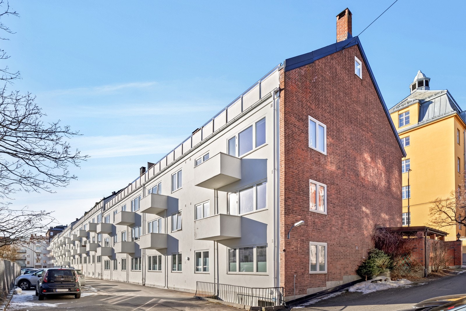 Fasade på bygget. Galleribilde