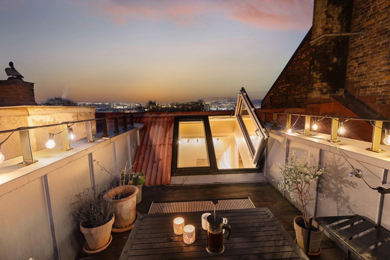 Privat takterrasse midt i byen Galleribilde