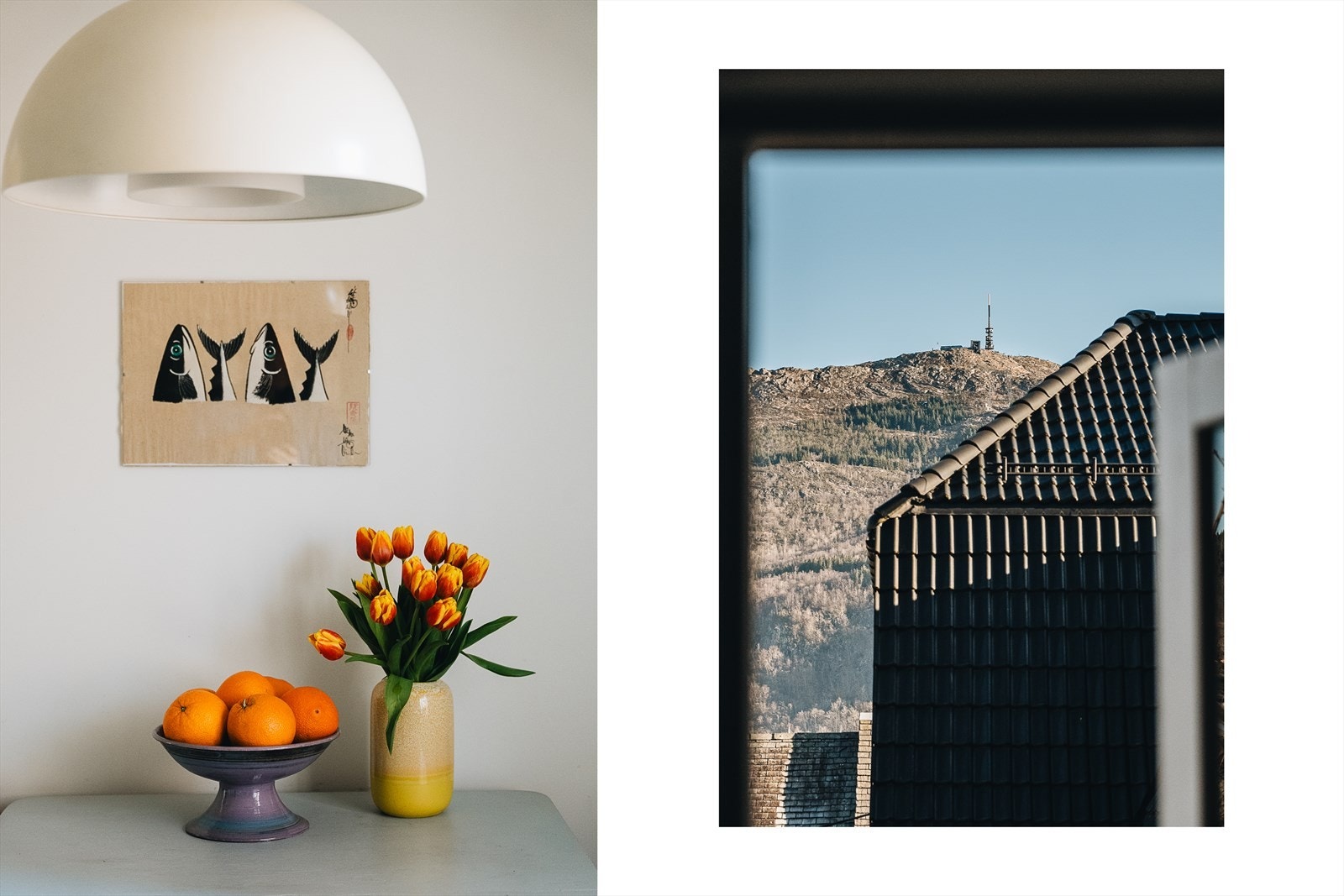 Fra boligen er det utsikt både mot Ulriken og Fløyen. Galleribilde