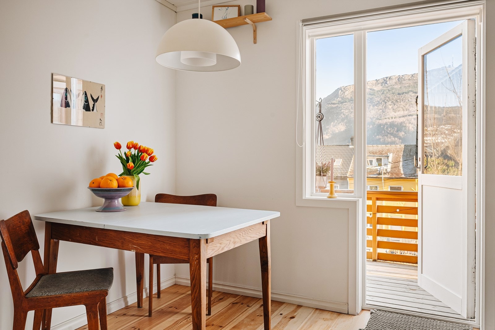 Det er et virkelig fantastisk lys i leiligheten. Galleribilde