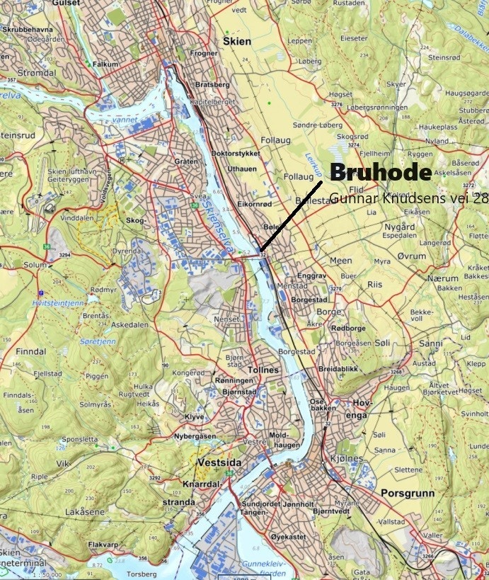 I hjertet av Grenland ligger det ledige næringslokalet Galleribilde