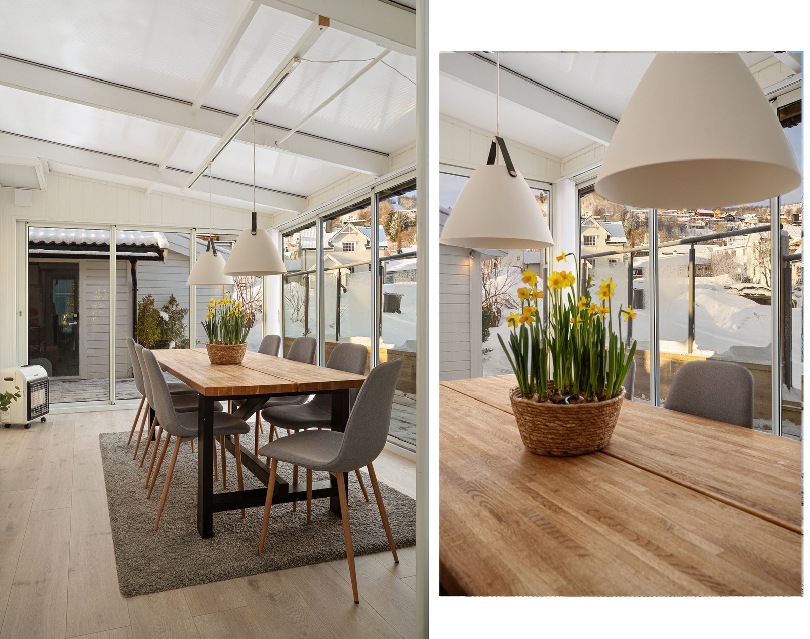 Kan enkelt åpne glassdørene på de varmeste dagene Galleribilde