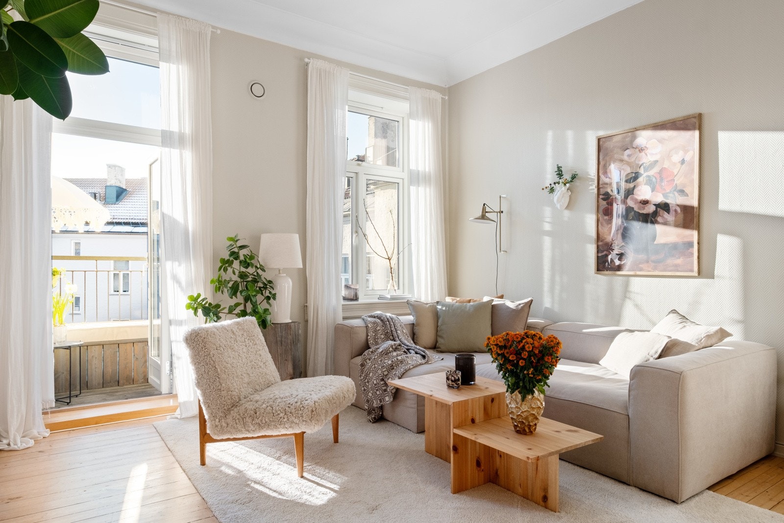 Stuen har en herlig atmosfære som må oppleves. Galleribilde