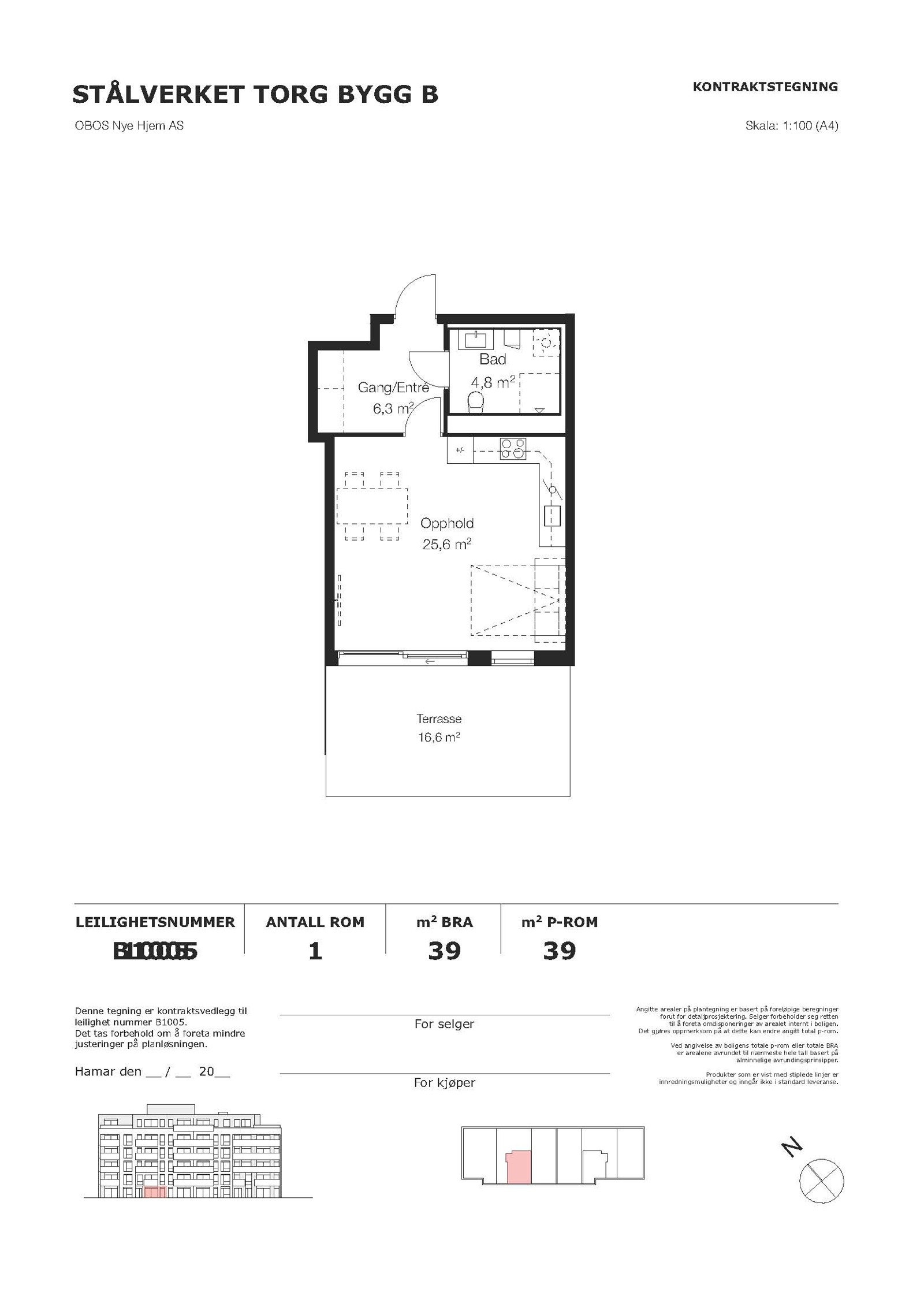 Plantegning Galleribilde