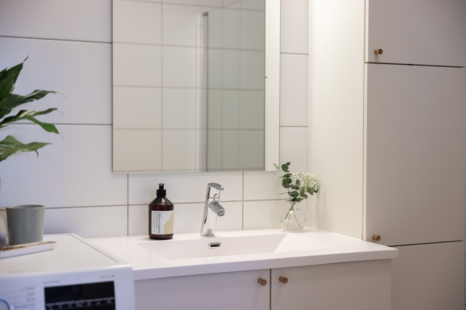 Det er også opplegg for vaskemaskin. Galleribilde