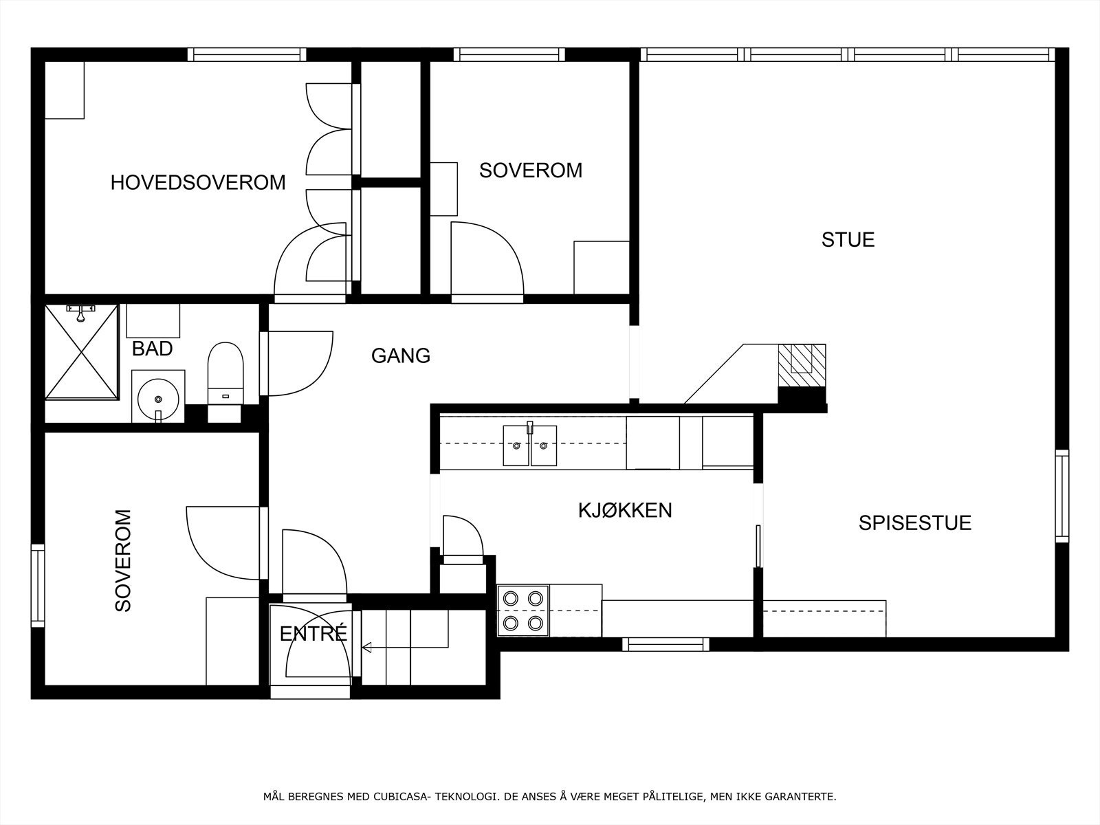 Plantegning 1.etasje Galleribilde
