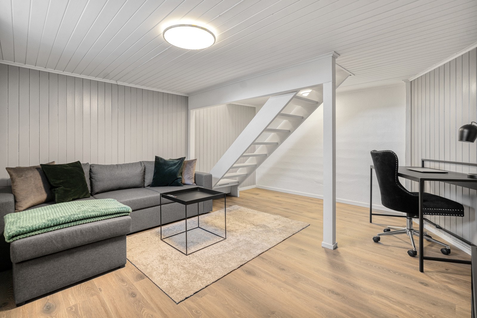 Innredet rom til soverom eller stue (ikke søkt godkjent i kommunen) Galleribilde