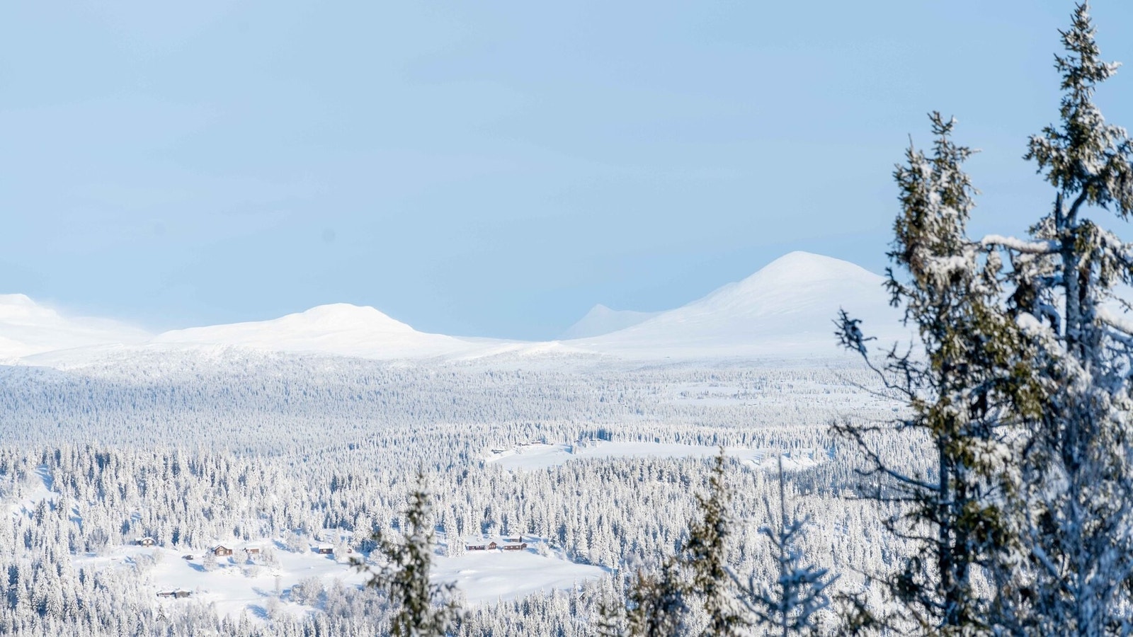 Utsikten fra tomtene i Hestknappen hyttefelt er magisk! Her mot Venabygdsfjellet Galleribilde