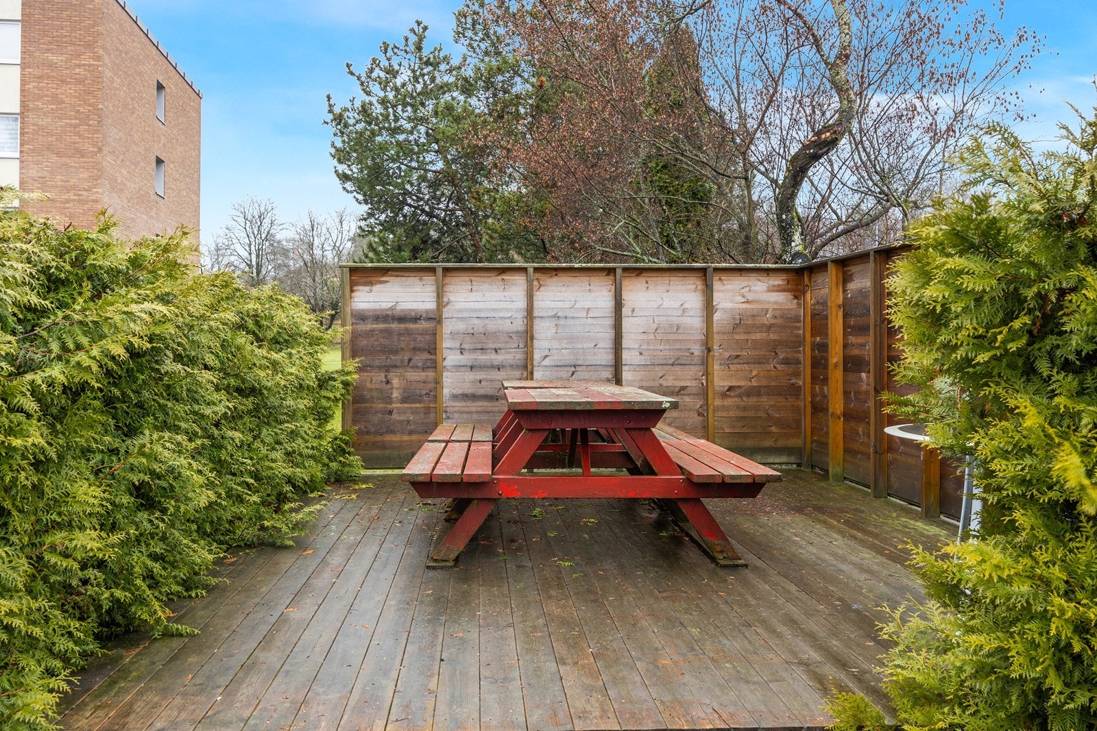 Felles sittekrakker i hagen Galleribilde