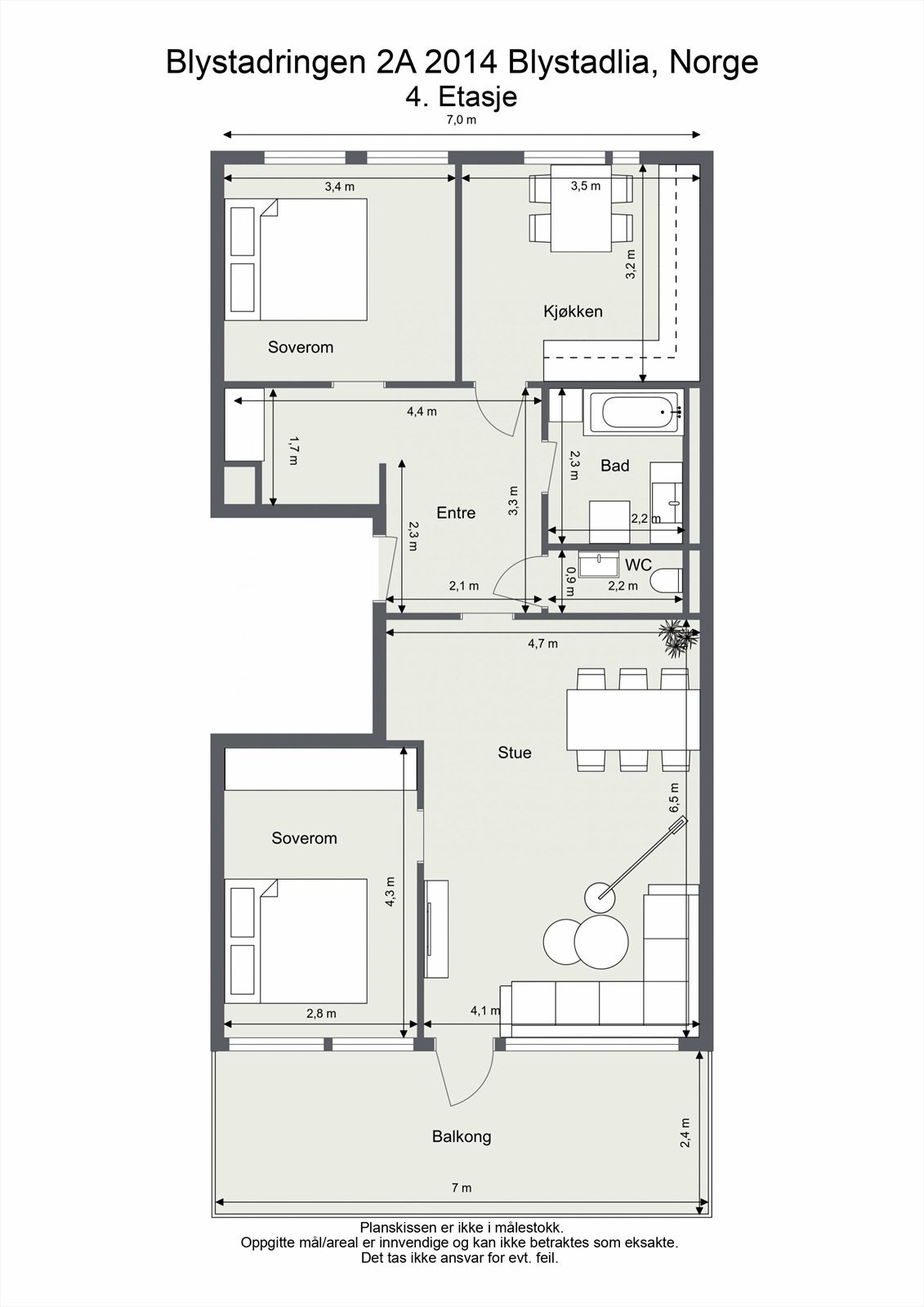 Plantegning Galleribilde