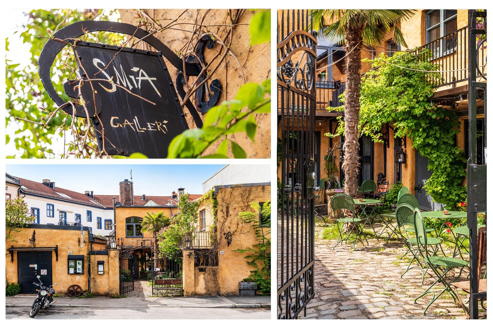 Populære Smia med hyggelig atmosfære og god mat ligger i kort gangavstand fra leiligheten Galleribilde