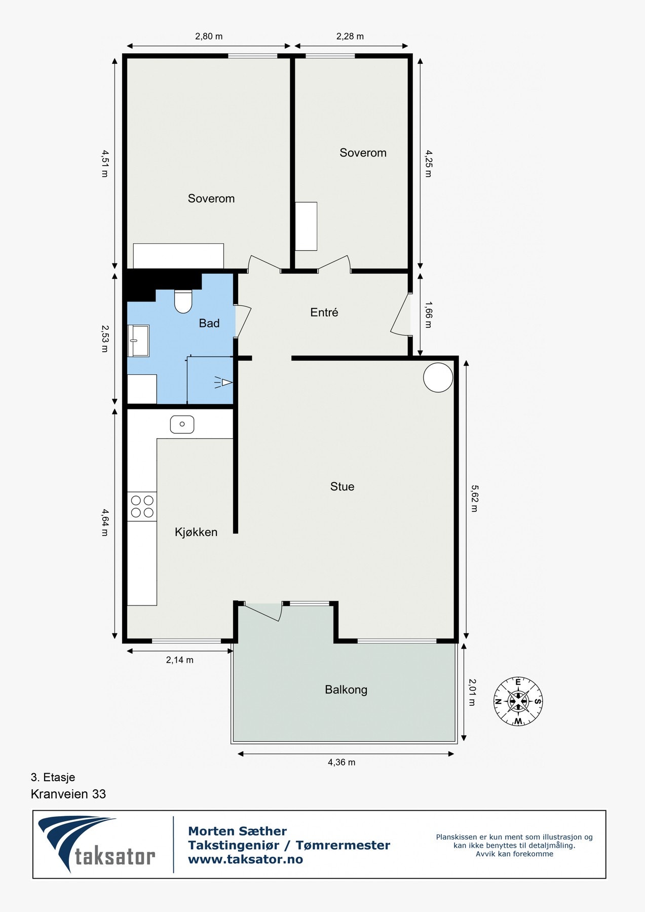Plantegning - 3.etasje Galleribilde