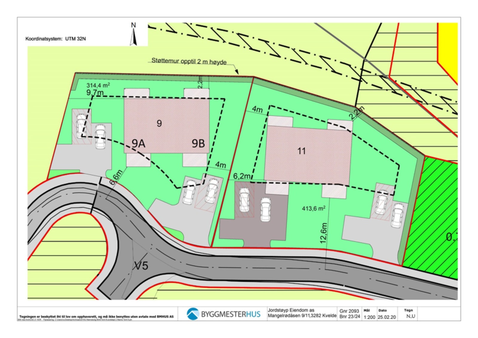 Oversiktskart over eiendommen. Galleribilde