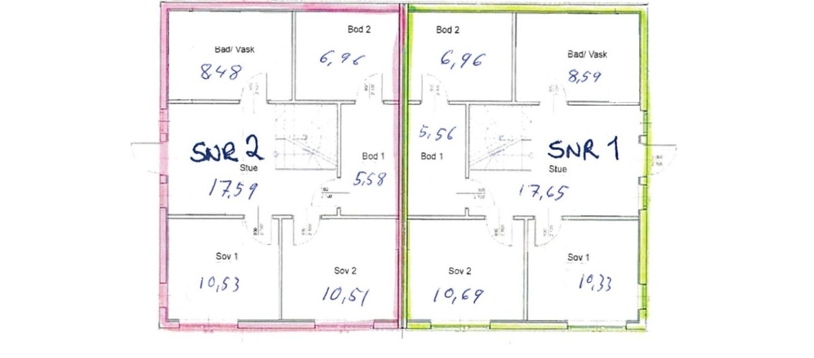 Planskisse med areal - underetasje Galleribilde