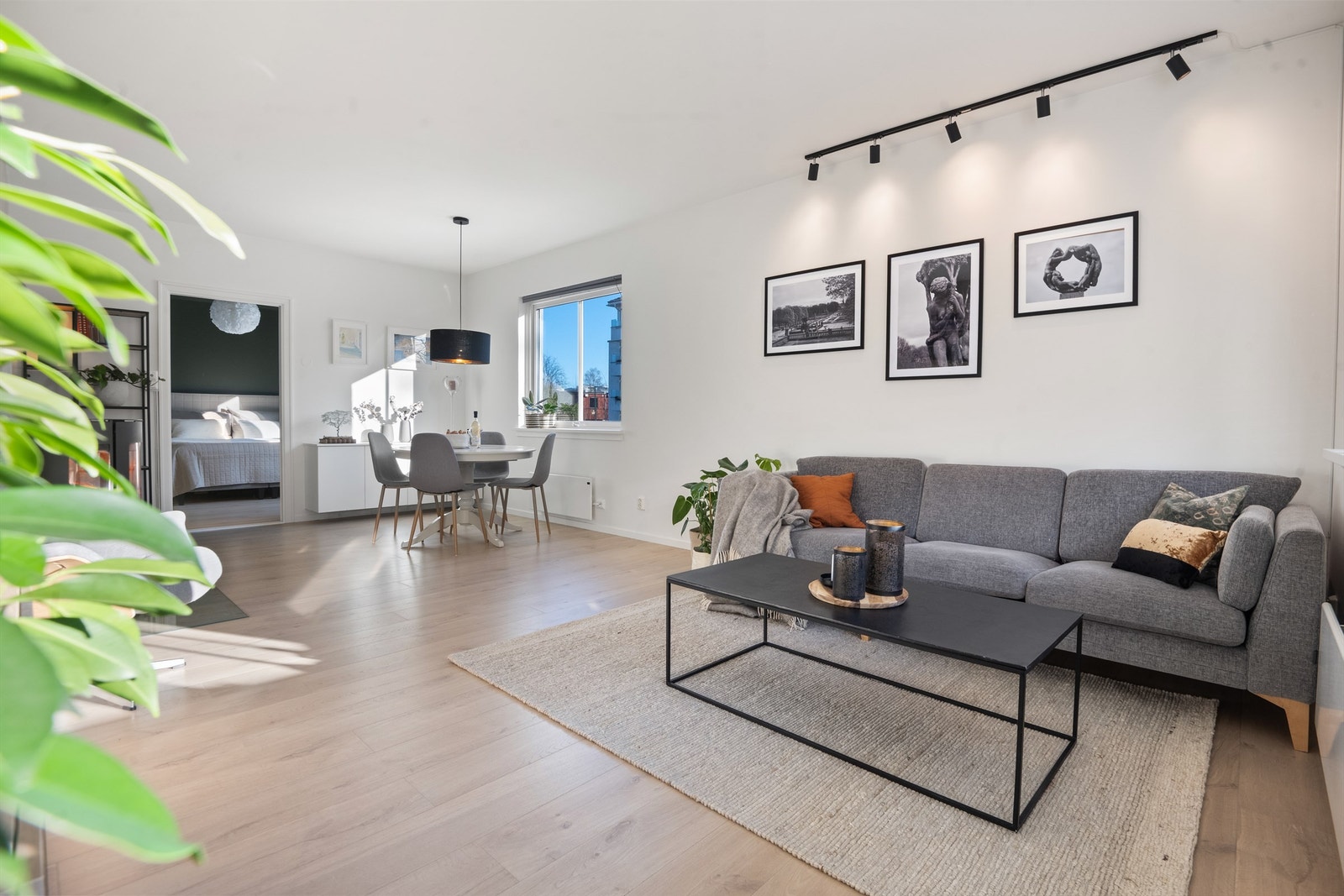 Man har også sofahjørne. Her er det mulighet til å innrede stuen akkurat som man ønsker. Galleribilde