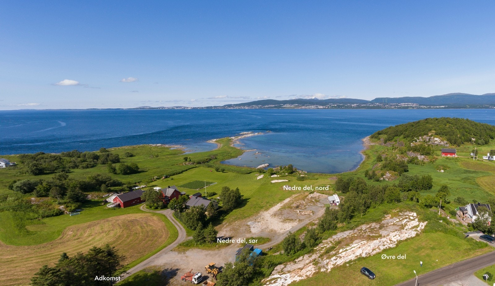 Nærmere 3 mål tomt beliggende på et høydedrag i naturskjønne Saltstraumen. Galleribilde