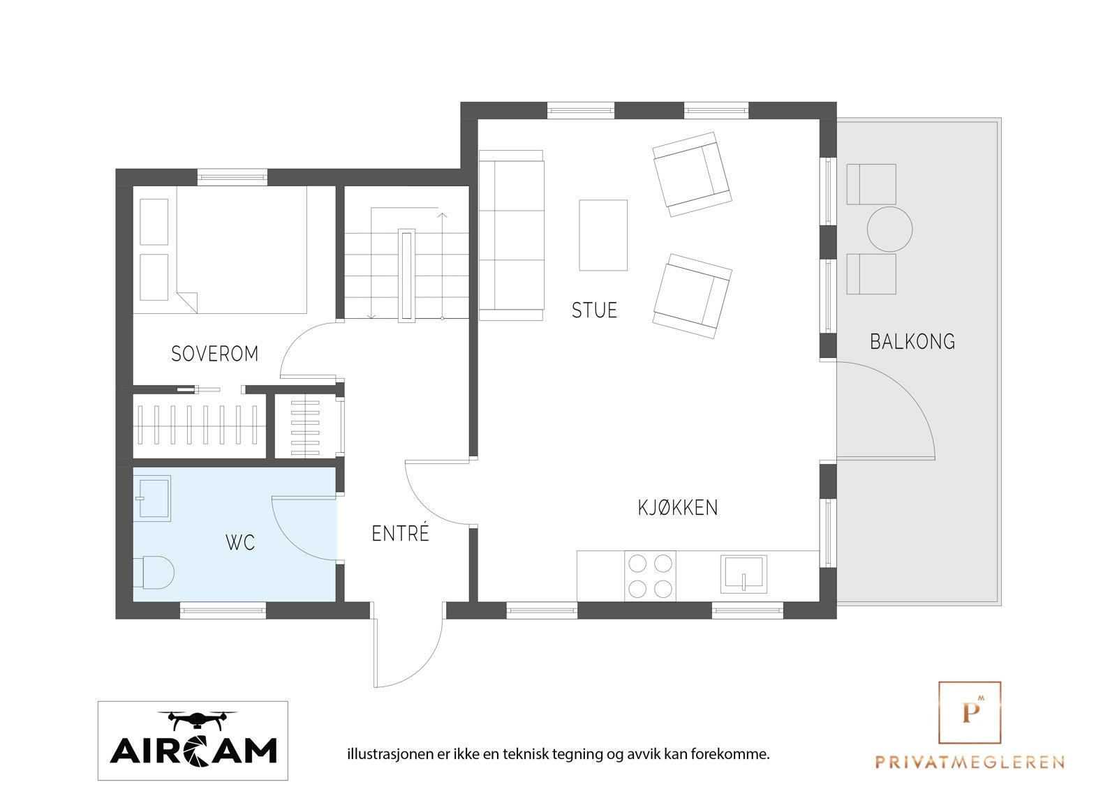 Plantegning 1. etasje. Galleribilde