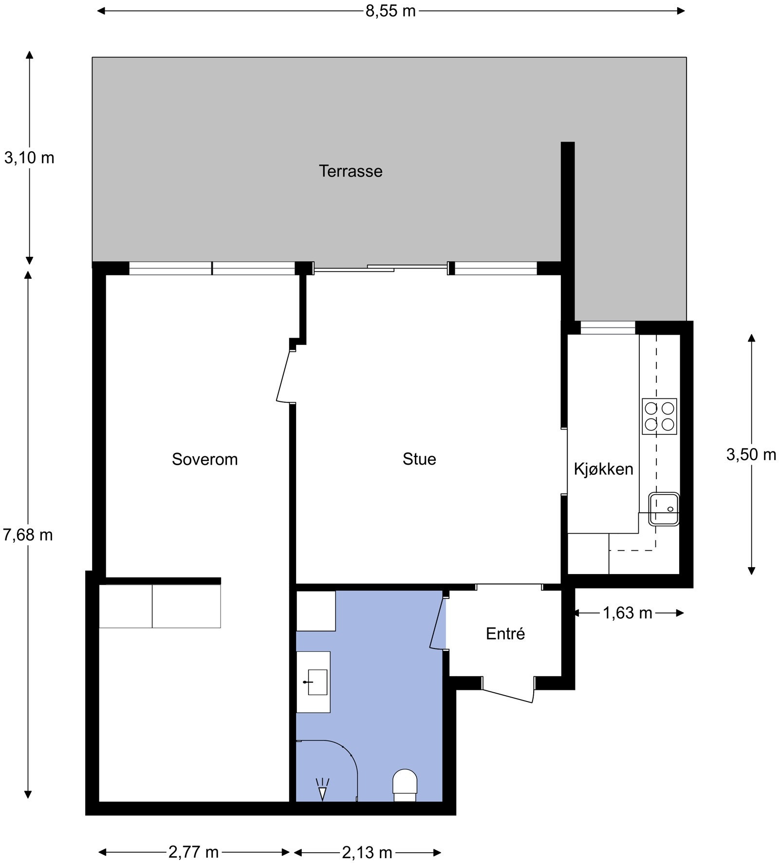 Plantegning Galleribilde