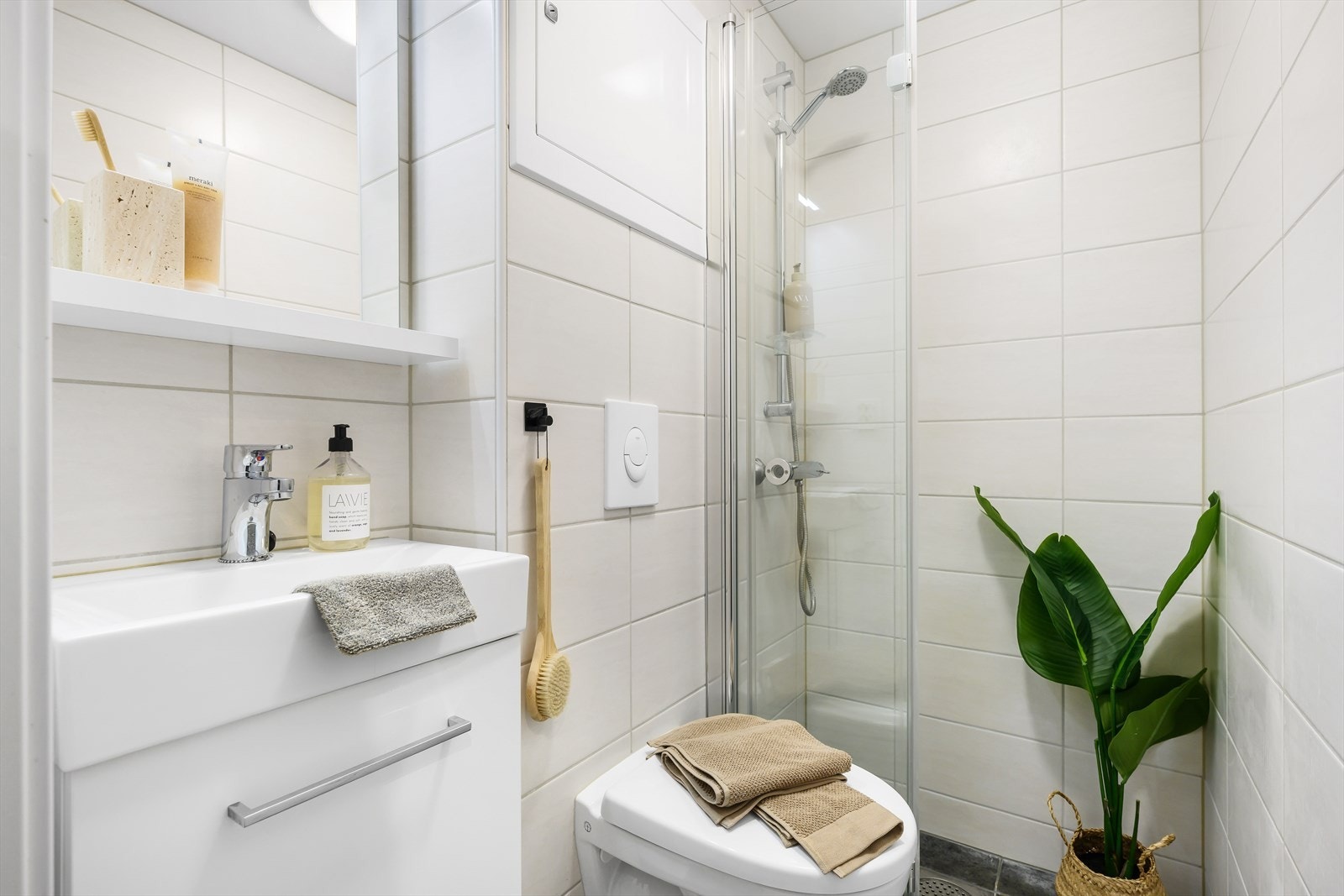 Badet er pusset opp i regi av borettslaget (2018). Galleribilde