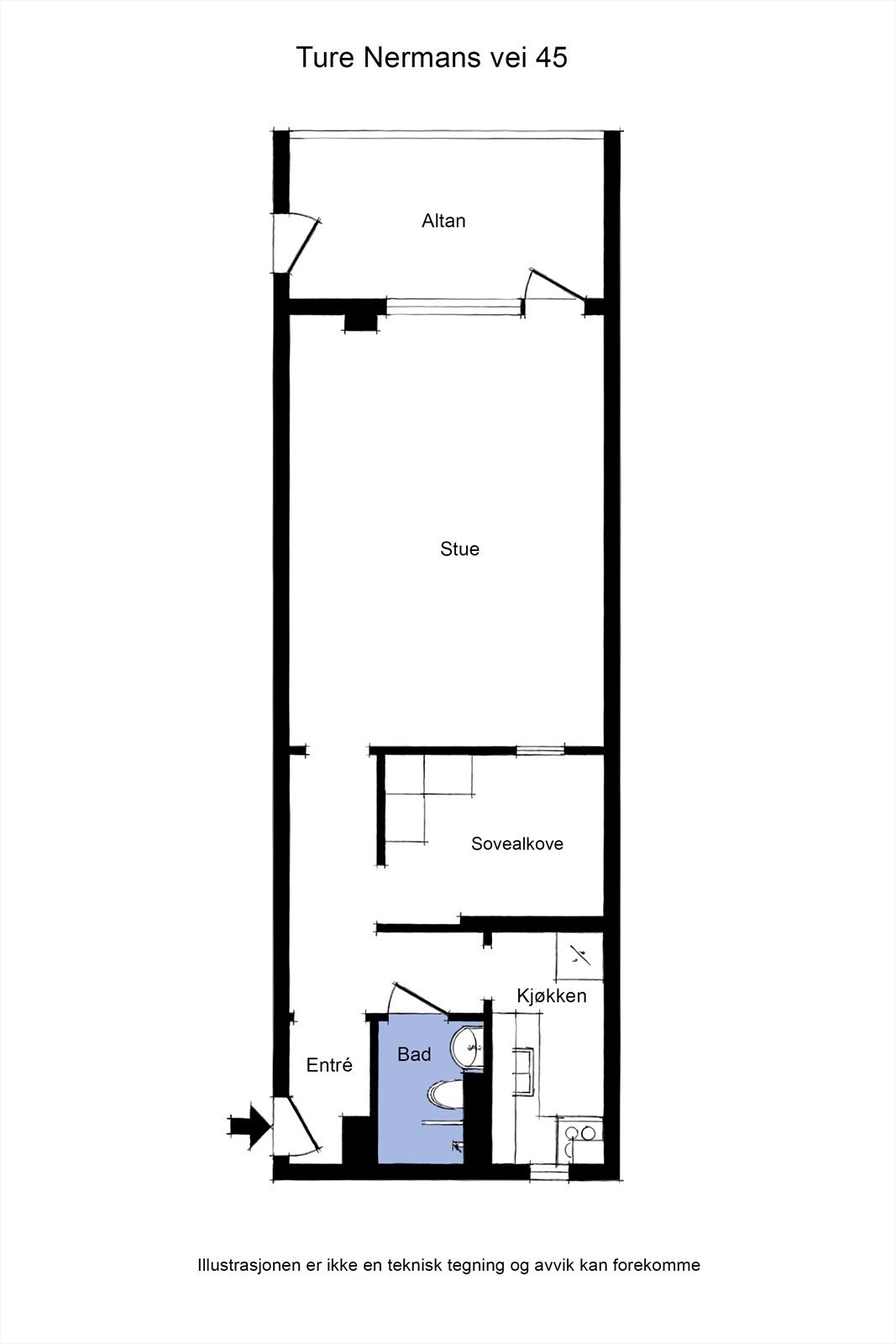 Plantegning 6. etasje Galleribilde
