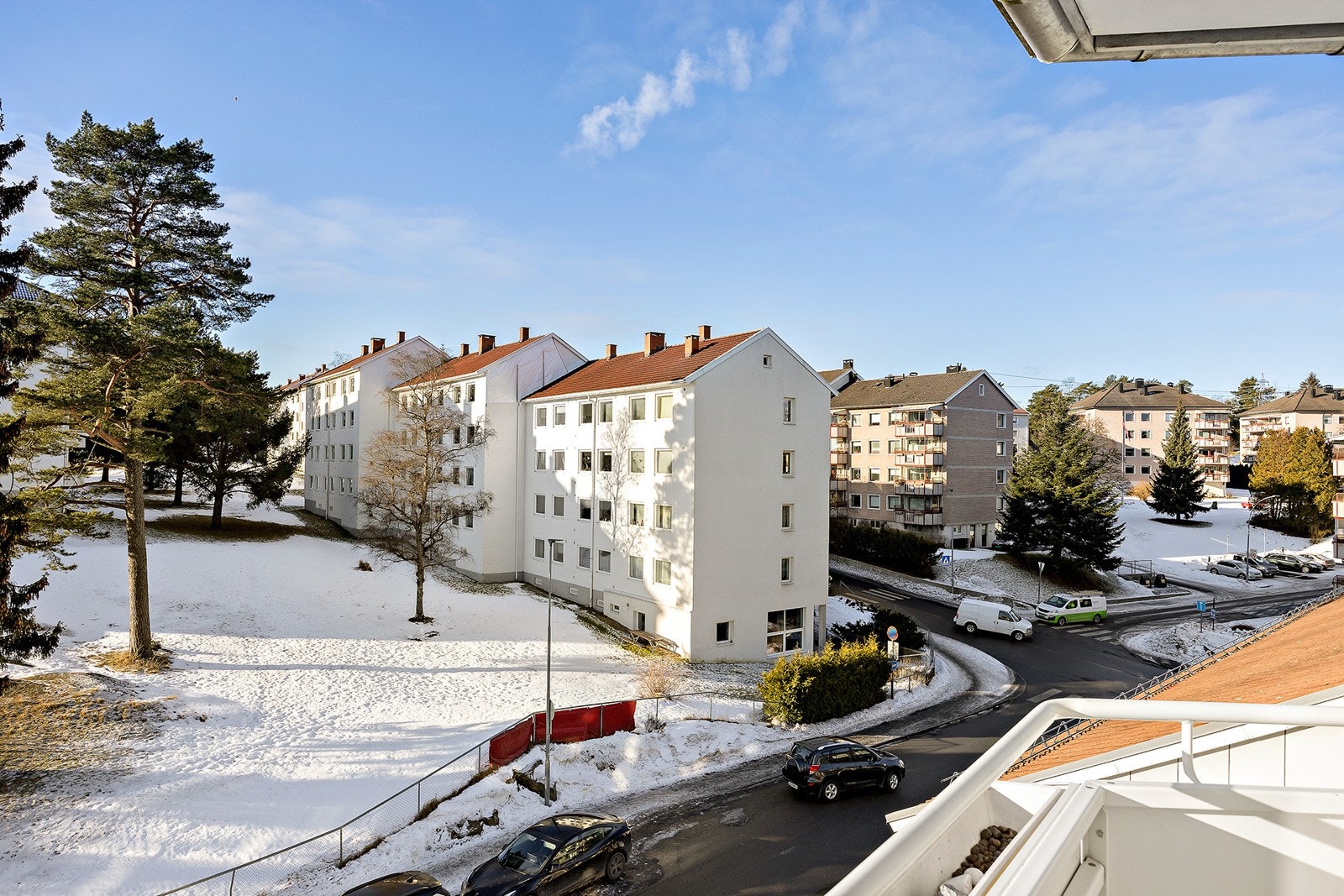 Utsikt fra balkongen Galleribilde