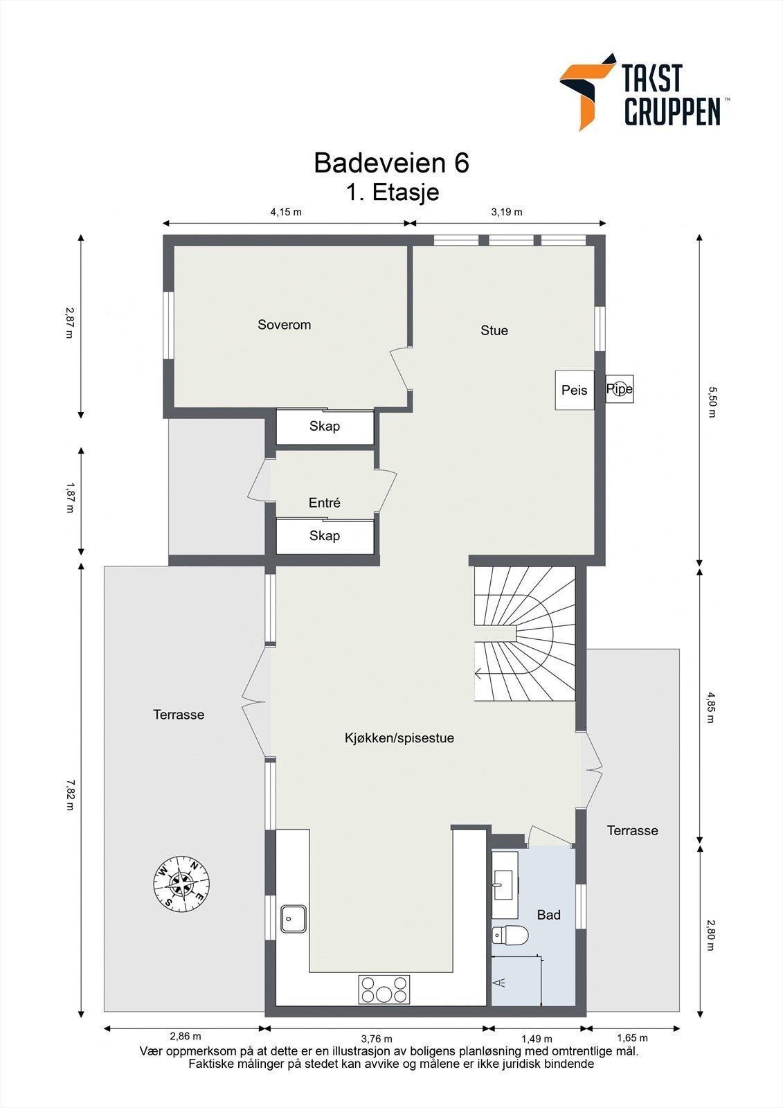 Plantegning - første etasje. Galleribilde